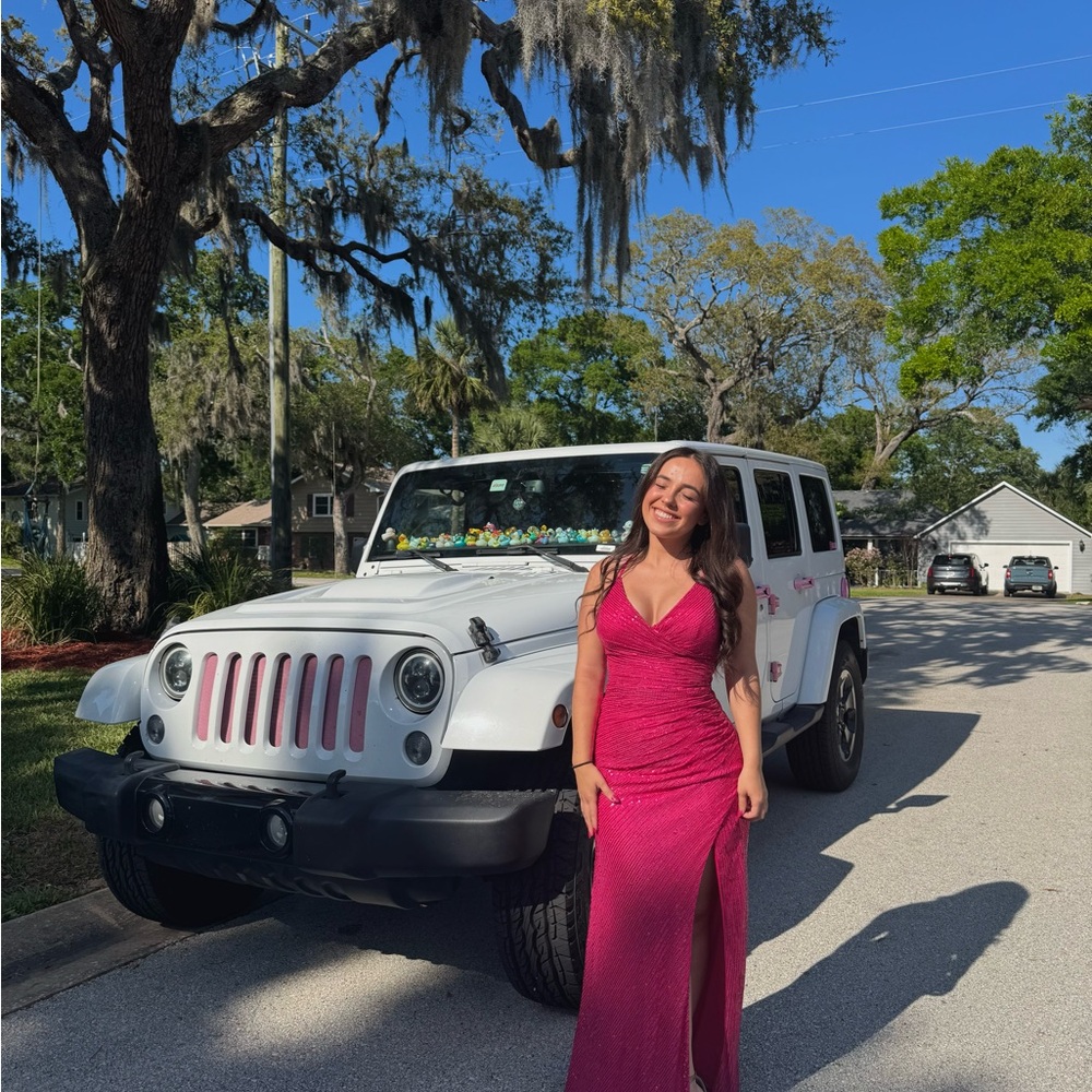pink dress